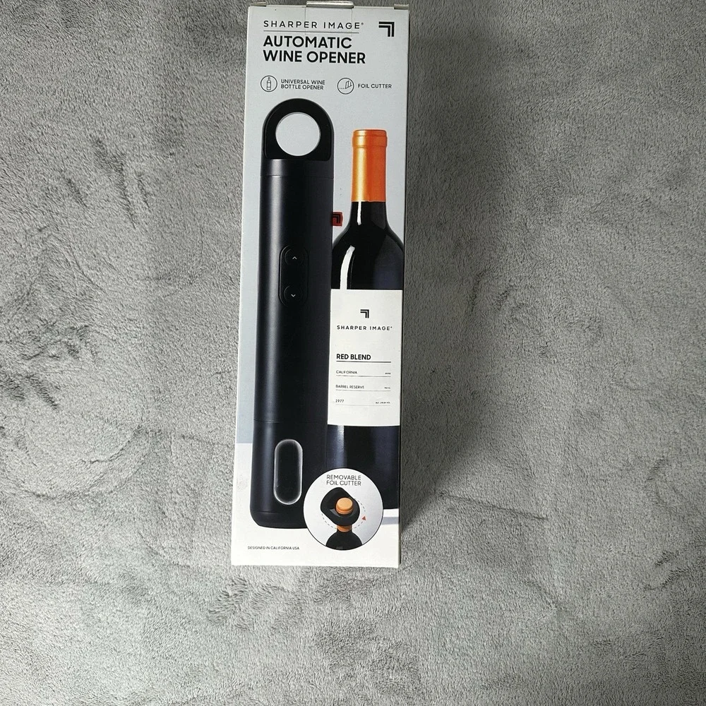 Sharper Image‎ Automatic Universal Wine Bottle Opener Foil Cutter NIB